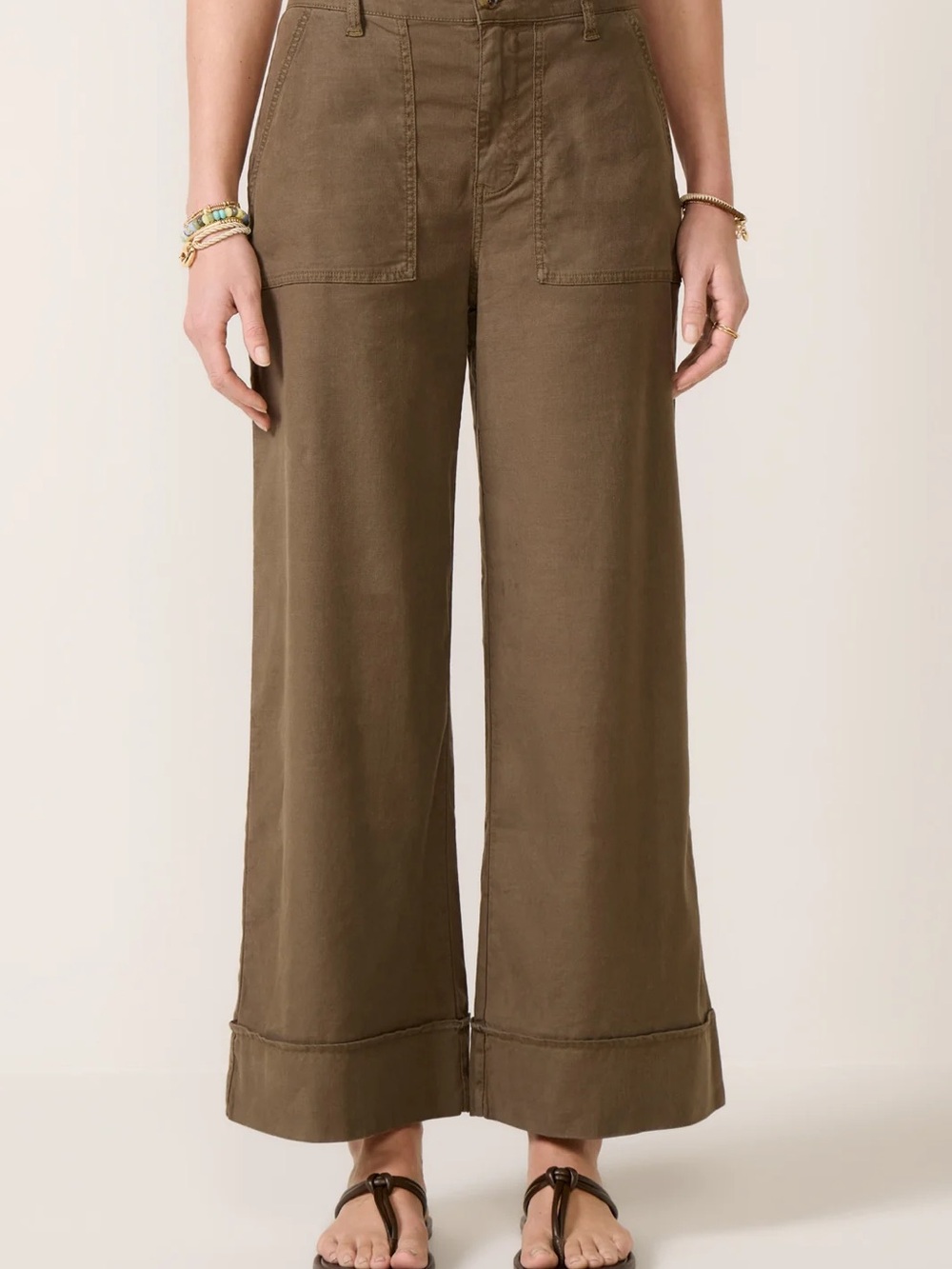 Evereve Joelle Wide Leg Utility Pant